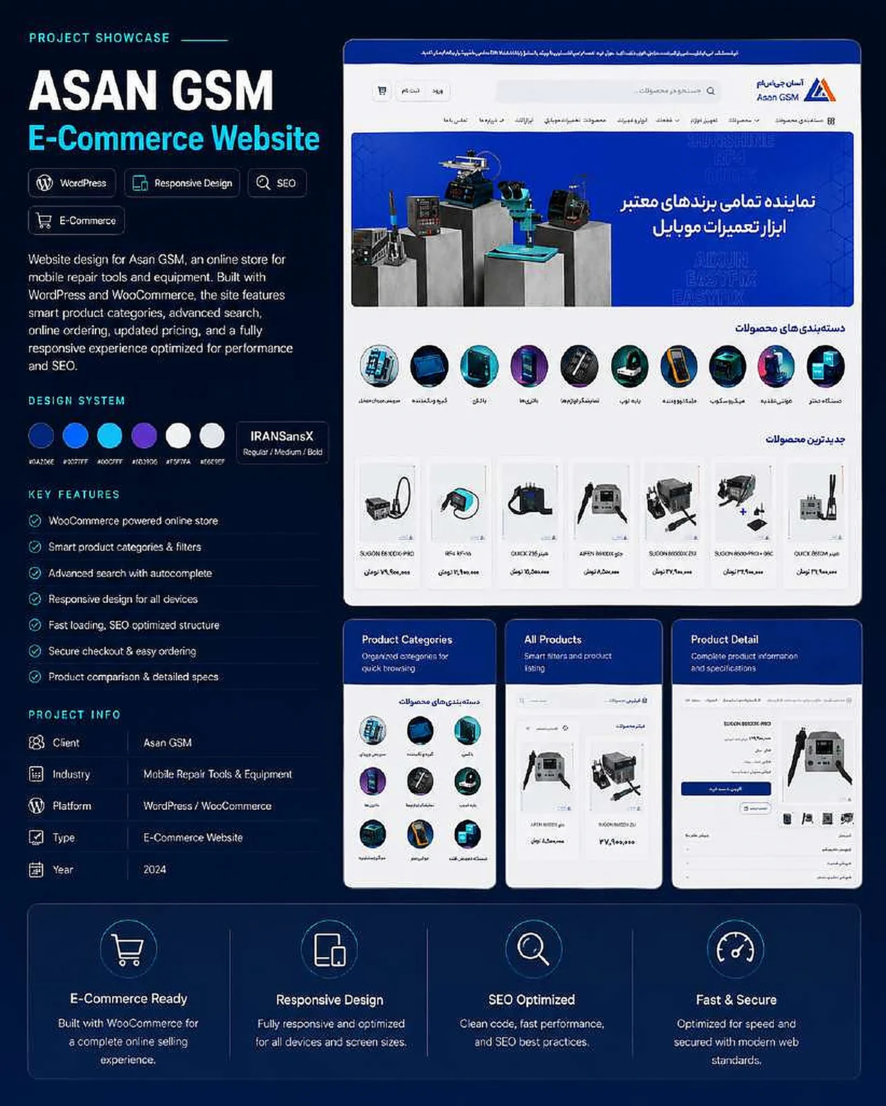 Asan GSM responsive website project